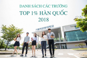 danh sách trường top, trường ưu tiên du học hàn quốc