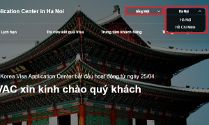 đặt lịch xin Visa Hàn Quốc 5 năm online